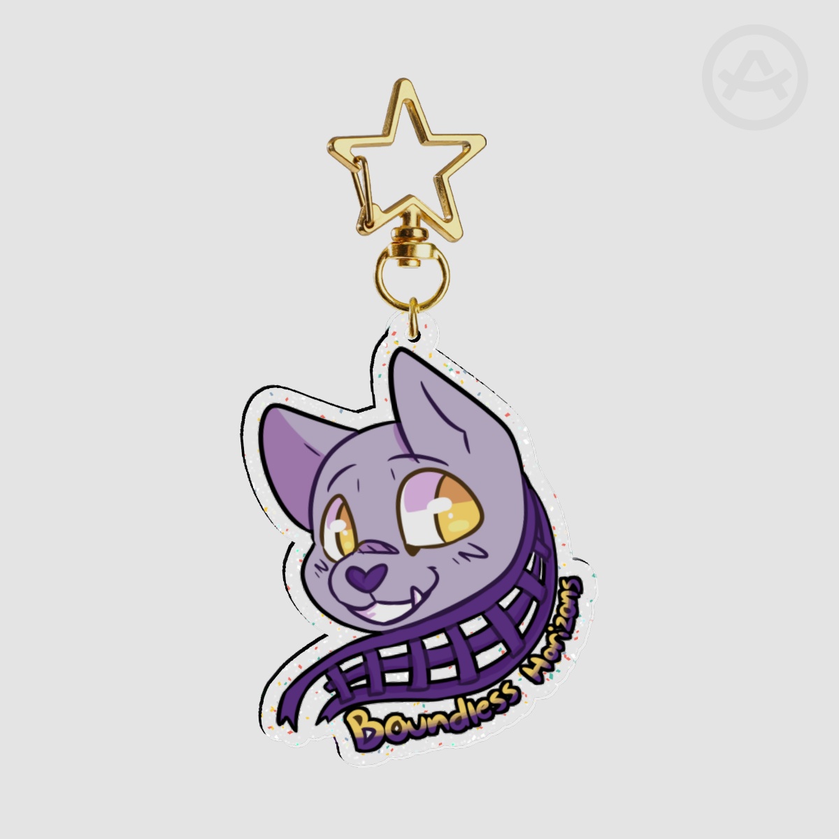 BH: Limited Logo Glitter Keychain