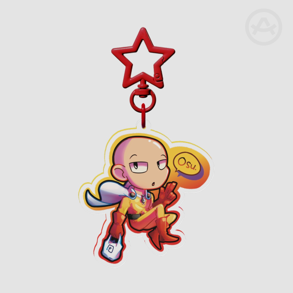 [OPM] Saitama - Acrylic Keychains 2 sided