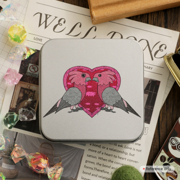 Galah Cockatoos in Love Metal Storage Box