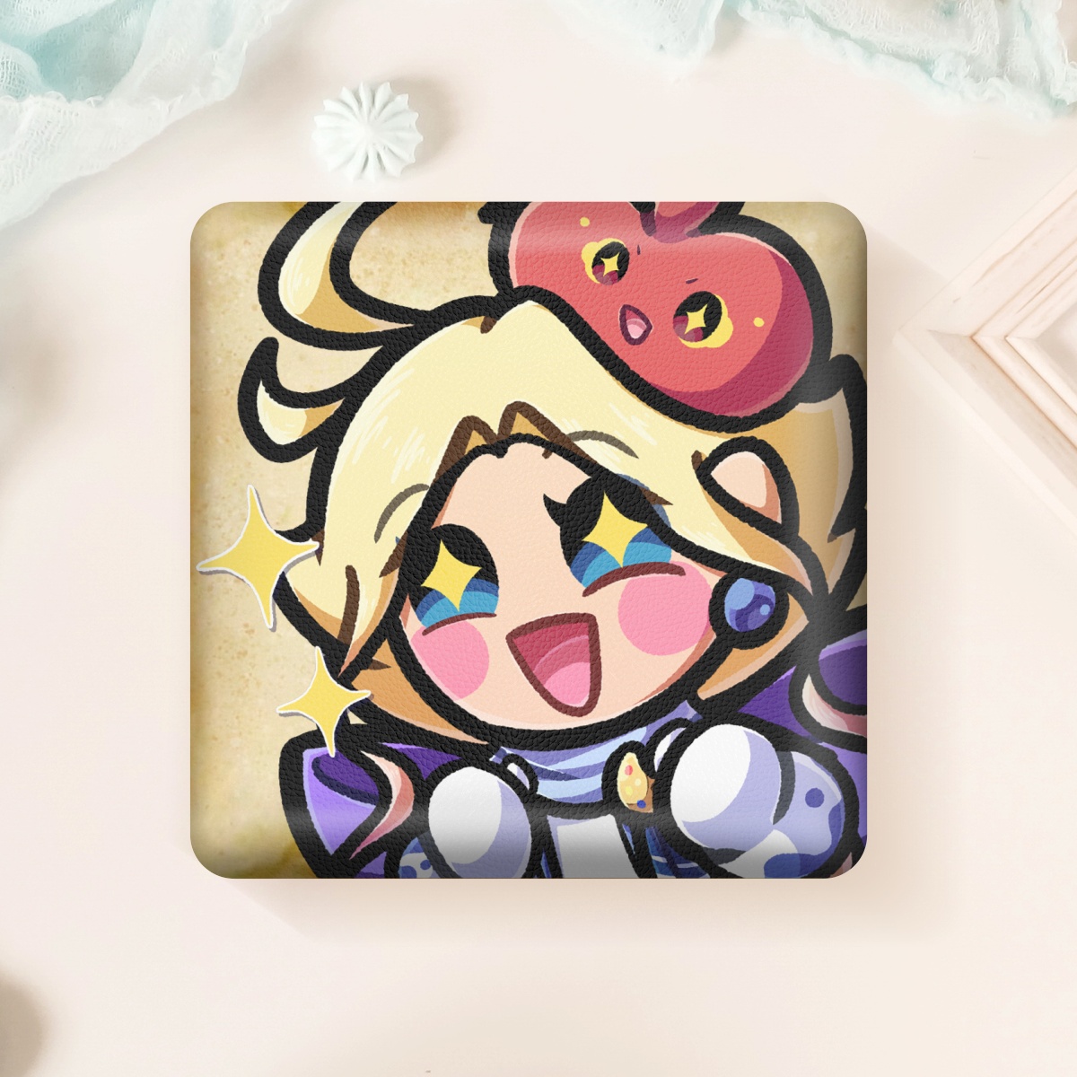 [EMOTE COLLECTION] Peindre Nijifude 'WOW!' - Rectangular Badge