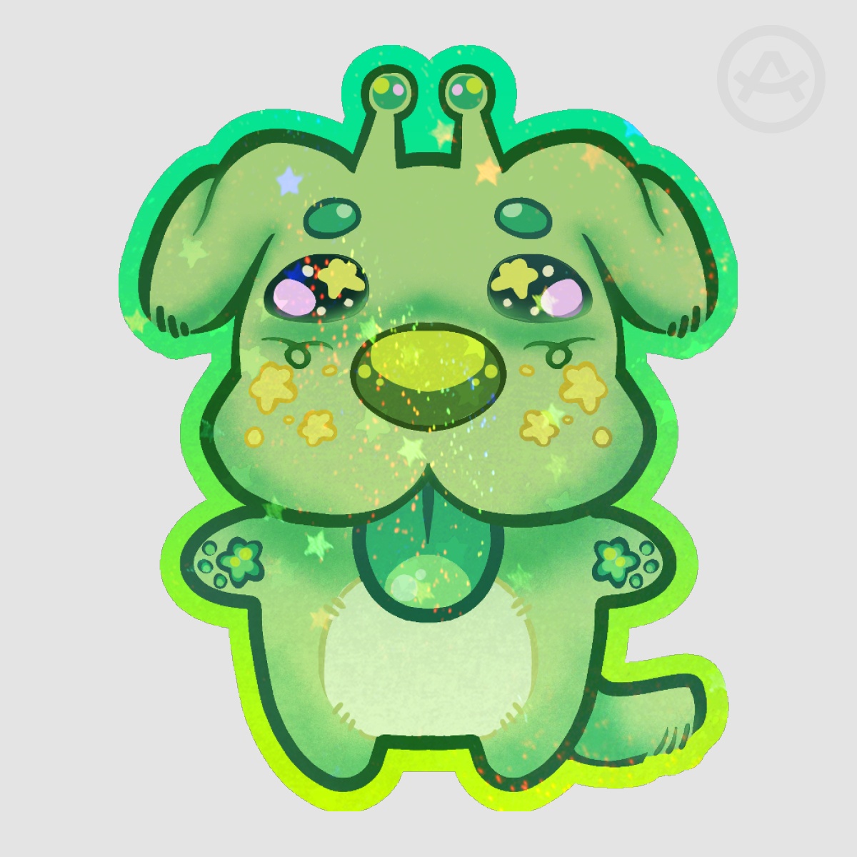 Gnarpy Alien Doggy Sticker