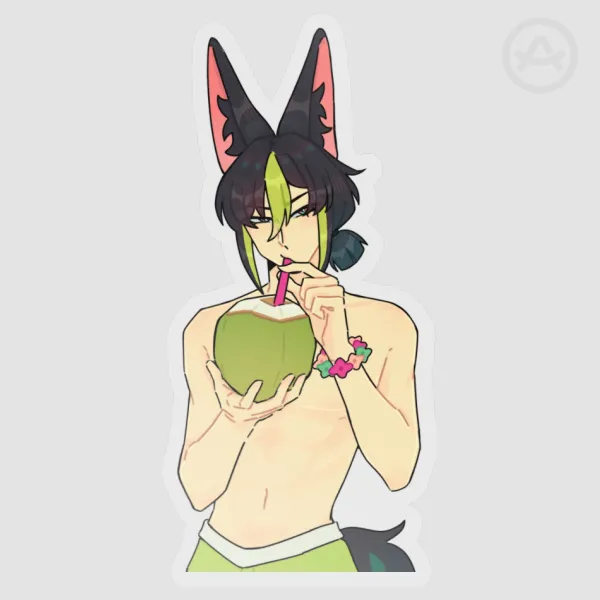 Clear Beach Tighnari Sticker