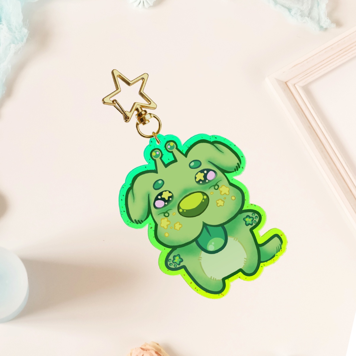 Gnarpy Alien Doggy Keychain