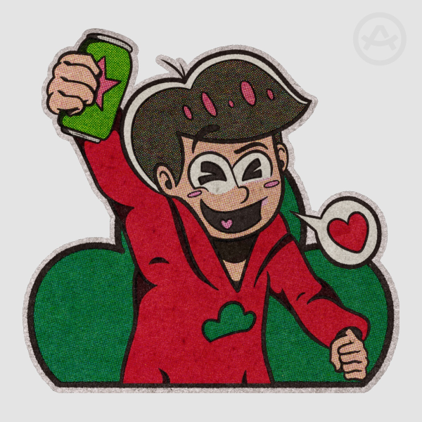 Osomatsu Colored Edge Die Cut Stickers
