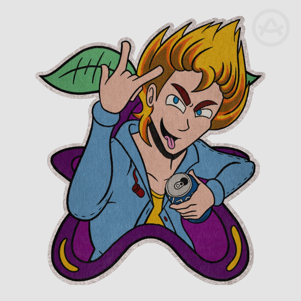 Sam Colored Edge Die Cut Stickers