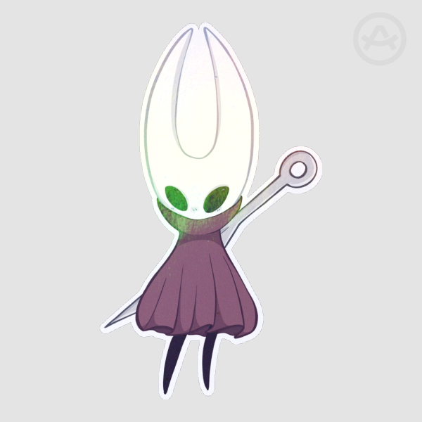Silksong: Hollow Knight “Hornet” Holographic Die Cut Stickers