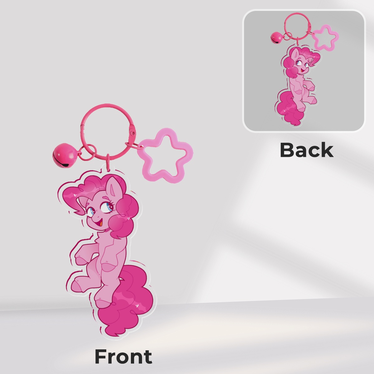 Pinkie Pie Acrylic Keychain by Br0ken_Legs - ACGGOODS
