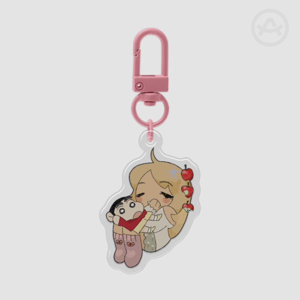 OC (Childhood dreams series) Pink Epoxy keychain