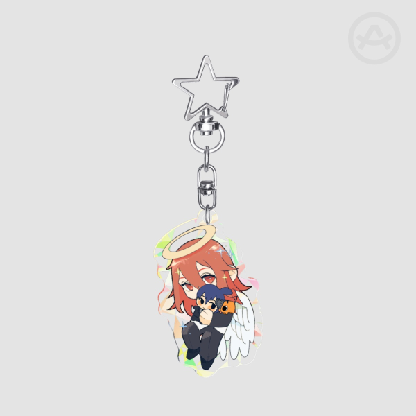 Angel Chainsaw Man (plush series) Acrylic broken glass keychain