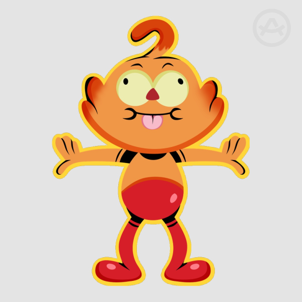 Foo Colored Edge Die Cut Stickers