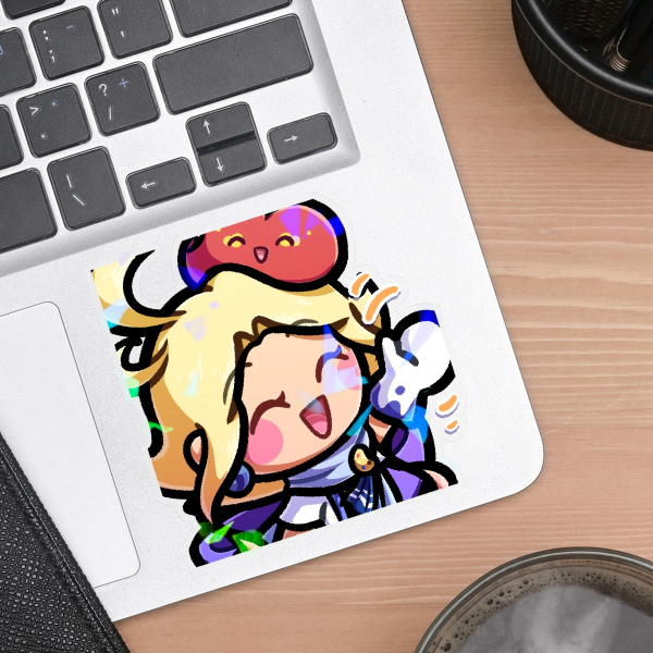 [EMOTE COLLECTION] Peindre Nijifude - Clear PET Vinyl Die Cut Stickers (Broken Glass holo)