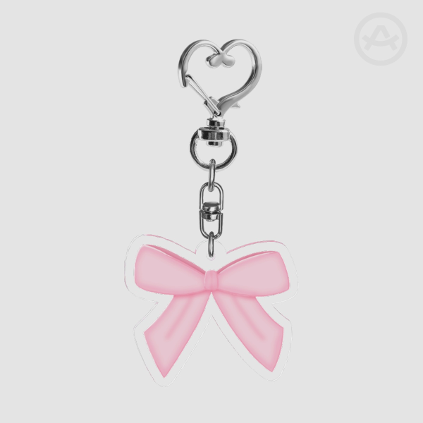 Glossie Bow Clear Acrylic Keychains