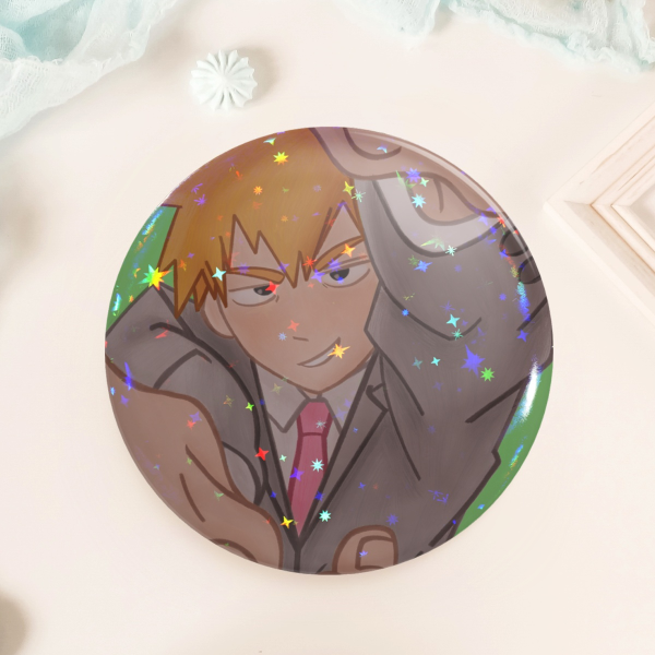 Reigen Arataka Sparkly Button