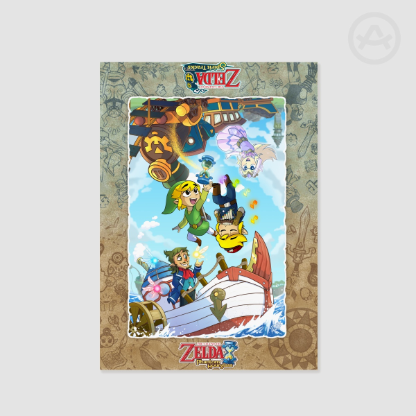 Phantom Hourglass/Spirit Tracks Reversable Poster (Large)