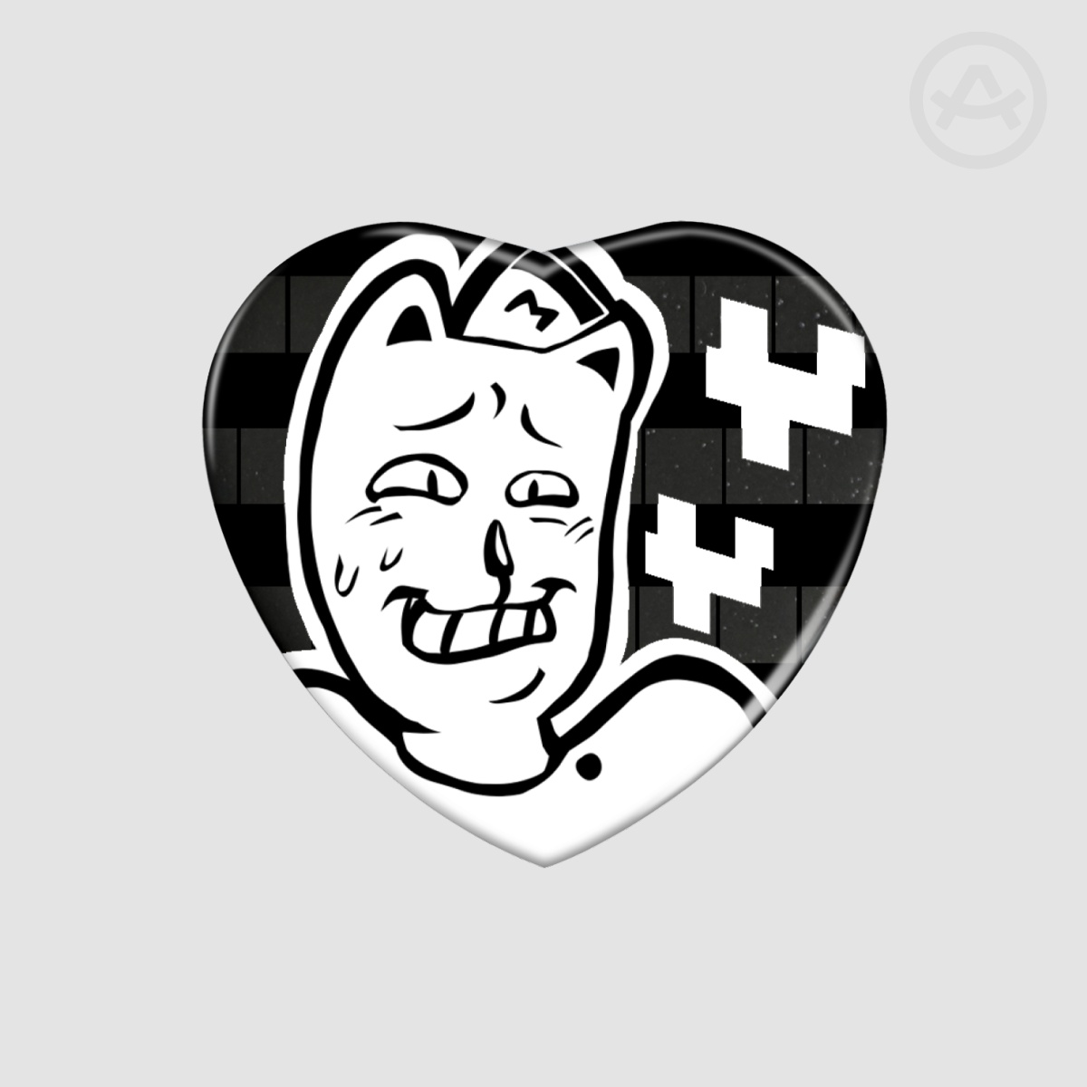 BurgerPants Heart Pin || UNDERTALE
