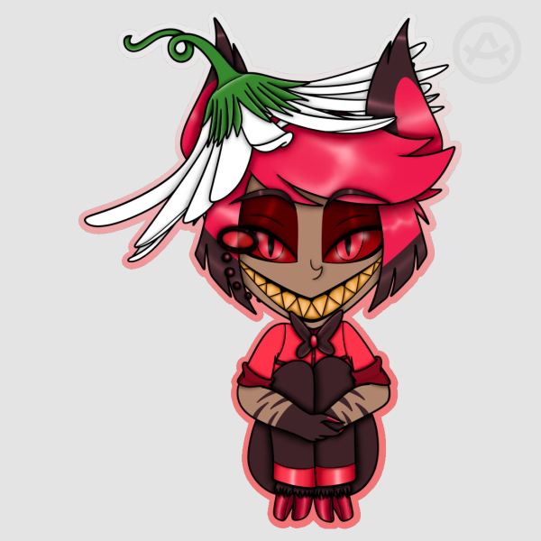 Chibi Alastor Vinyl Sticker