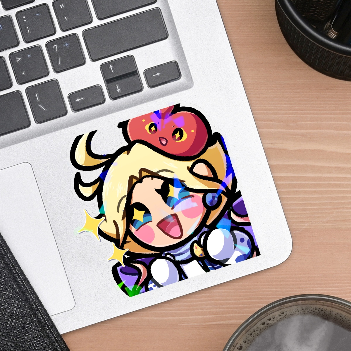 [EMOTE COLLECTION] Peindre Nijifude - Clear PET Vinyl Die Cut Stickers (Broken Glass holo)