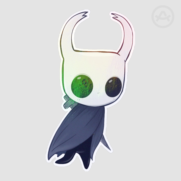 Hollow Knight “The Knight” Holographic Die Cut Stickers