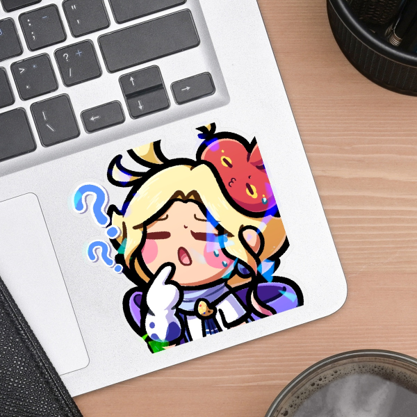 [EMOTE COLLECTION] Peindre Nijifude - Clear PET Vinyl Die Cut Sticker (Broken Glass holo)