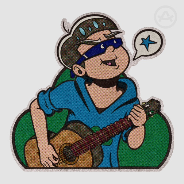 Karamatsu Colored Edge Die Cut Stickers