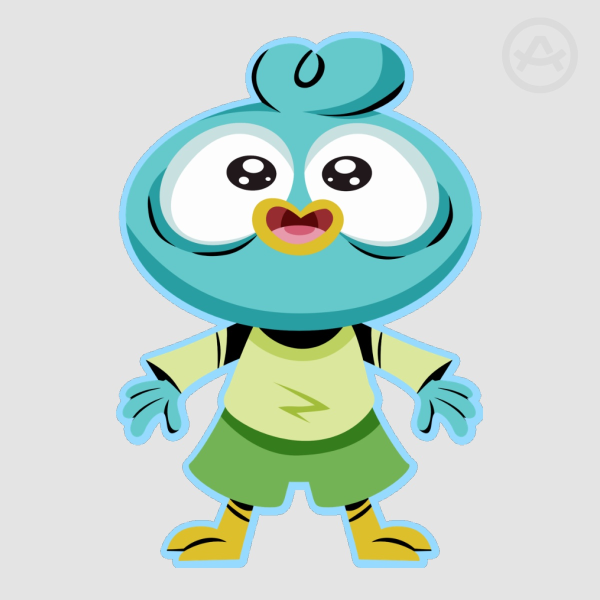 Harvey Beaks Colored Edge Die Cut Stickers