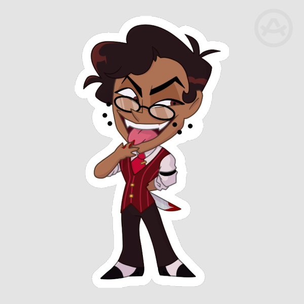 Human Alastor Chibi (Die Cut Sticker)