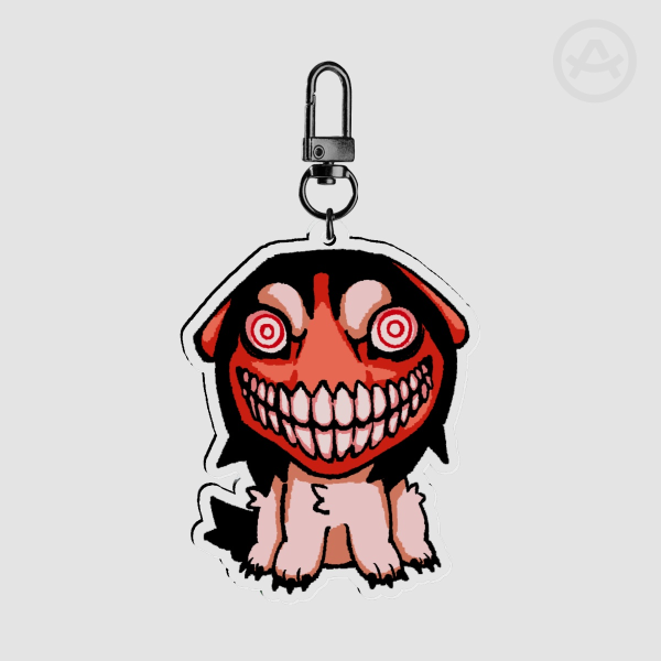 Smile Dog Keychain/Charm