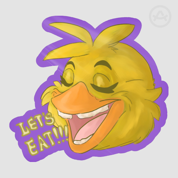 Chica Sticker FNAF Collab