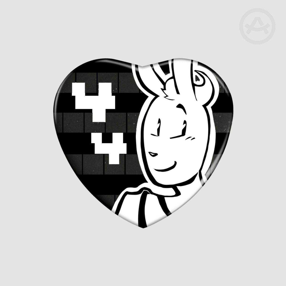Nice Cream Guy Heart Pin || UNDERTALE