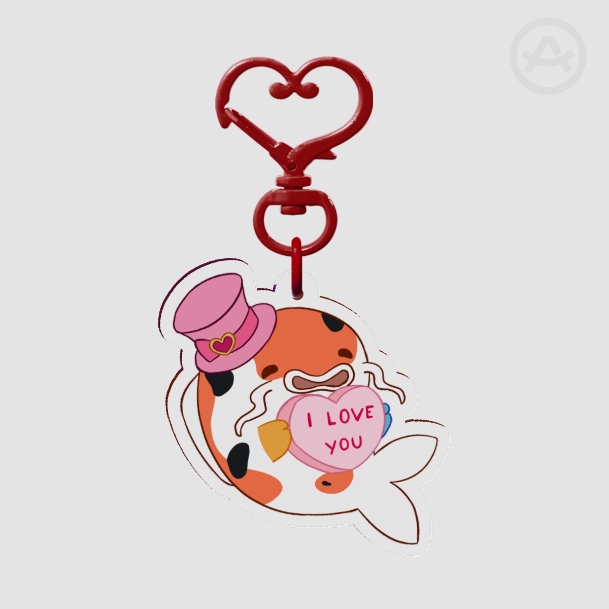 Koipanion Valentine's Day Keychain