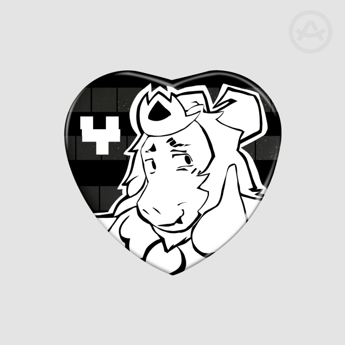 Asgore Heart Pin || UNDERTALE