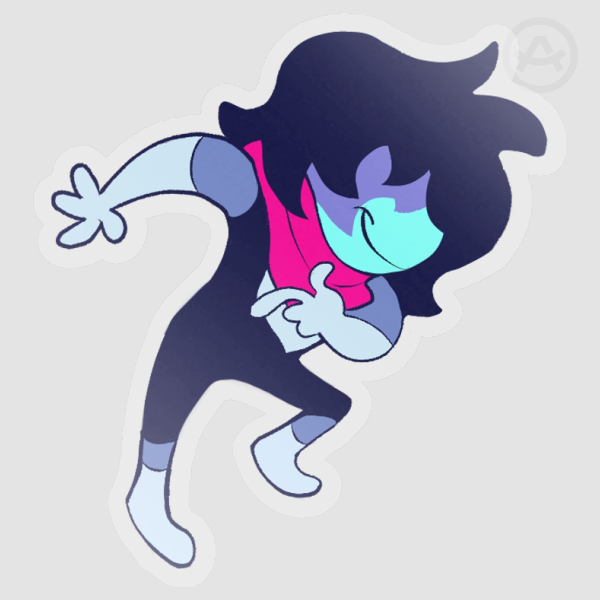 Kris Dreemurr Clear PET Vinyl Sticker (Dark World)