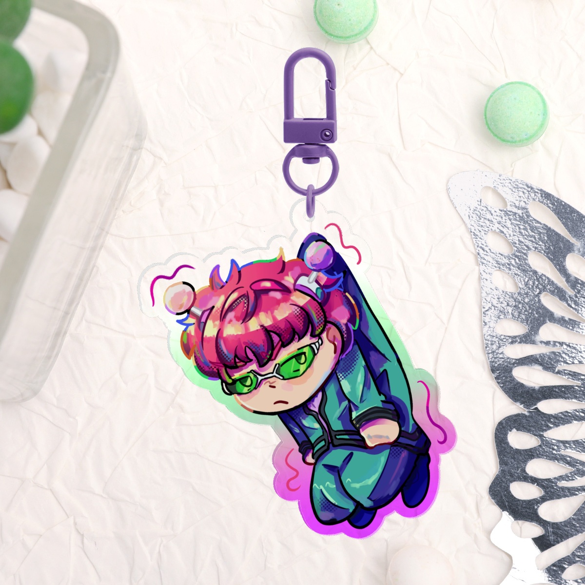 Saiki K Saiki Dangling Keychain