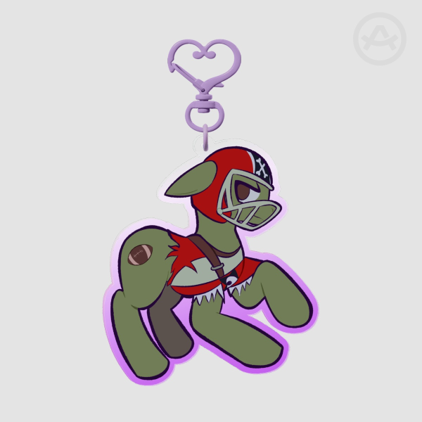 PVZ all-star pony Colored Edge Acrylic Keychains