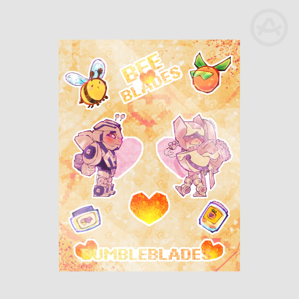 [♥BUMBLEBLADES♥][Transformers] Lover Gifts ≡ Coated Paper Stickers Sheet