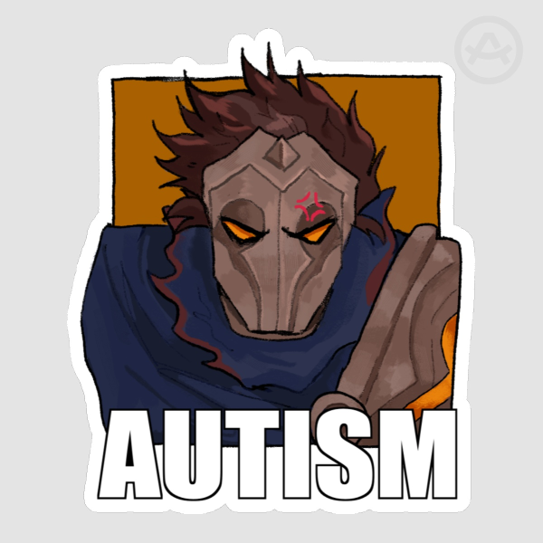 machine herald AUTISM sticker