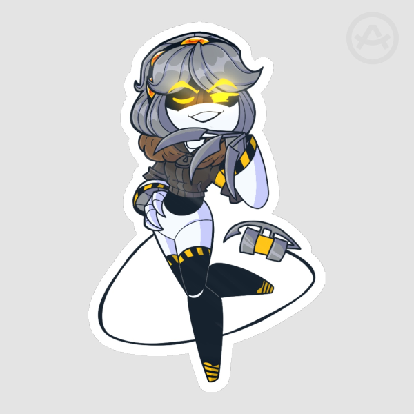 V Die Cut Stickers