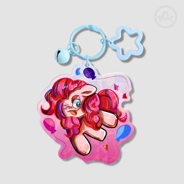 MLP Pinkie Pie Glass Acrylic Keychain