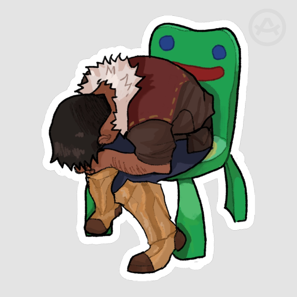 jayce froggy chair sticker