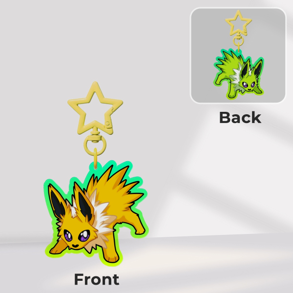 Jolteon Double-Sided Acrylic Keychain (Pokemon)