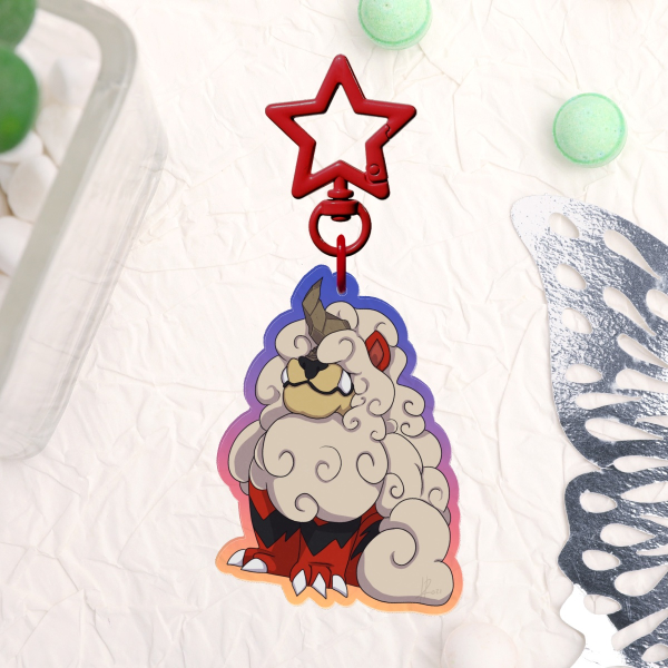 Hisuian Arcanine Fan design Keychains