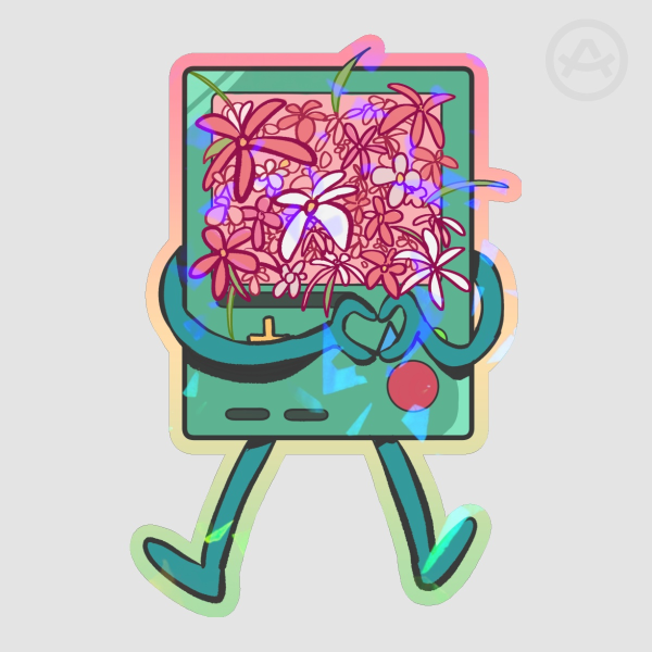 BMO Flower Holo Sticker