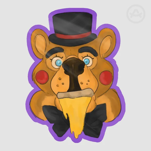 Toy Freddy Sticker FNAF Collab