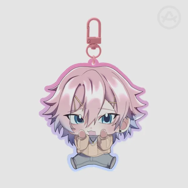 Ren Colored Edge Acrylic Keychain