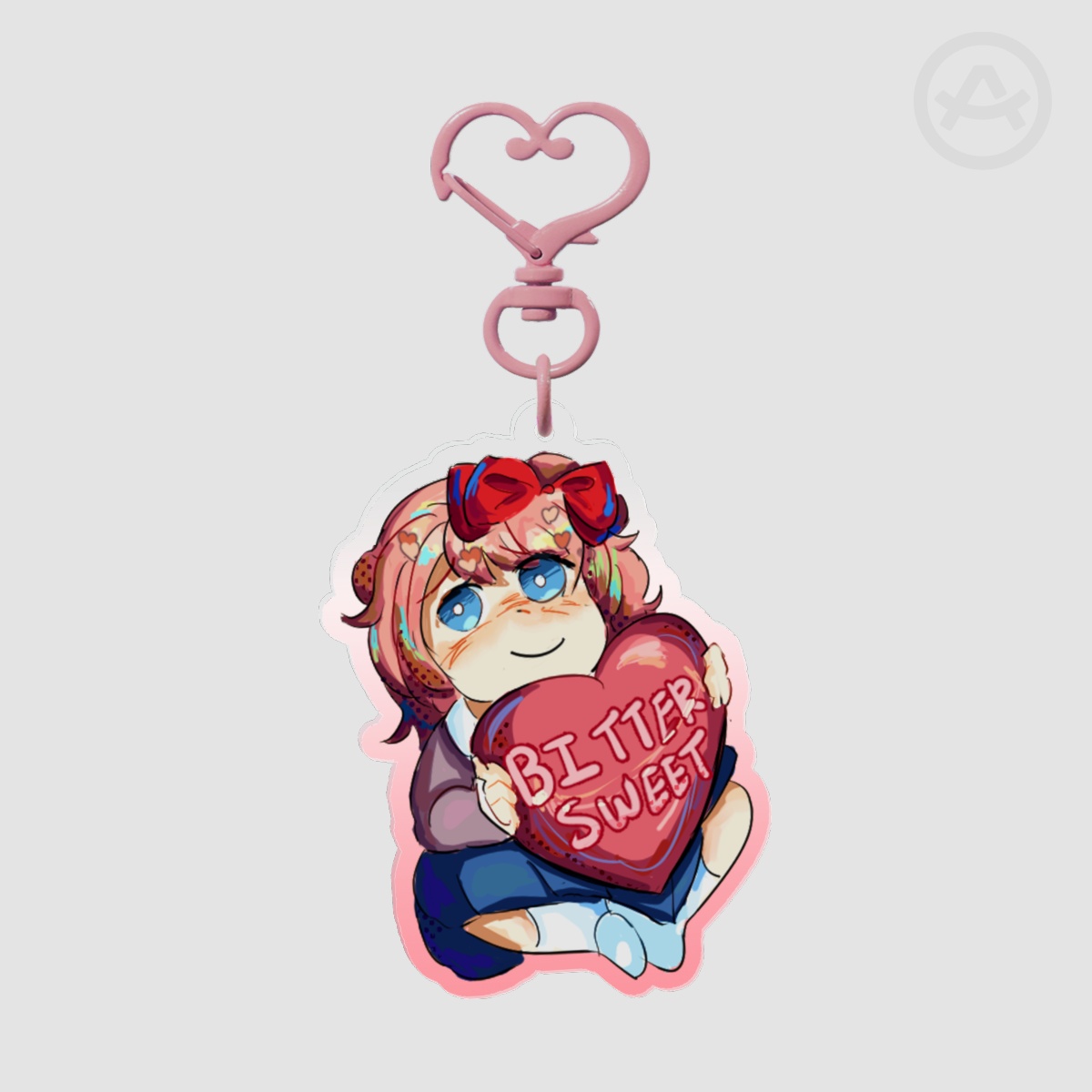 DDLC Sayuri Heart Acrylic Keychain