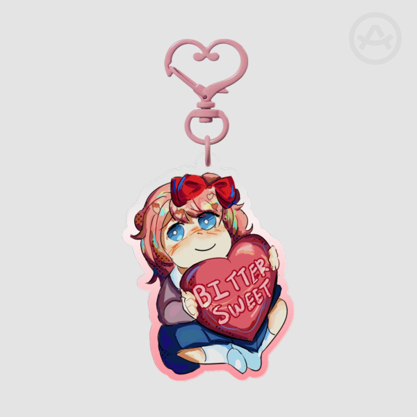 DDLC Sayuri Heart Acrylic Keychain