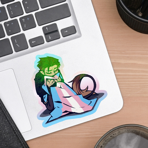 RGG - Mine Trans Pride Die-Cut Sticker