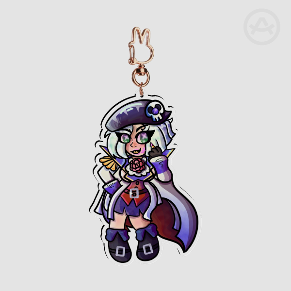 Captain Rose: Zack & Wiki Keychain