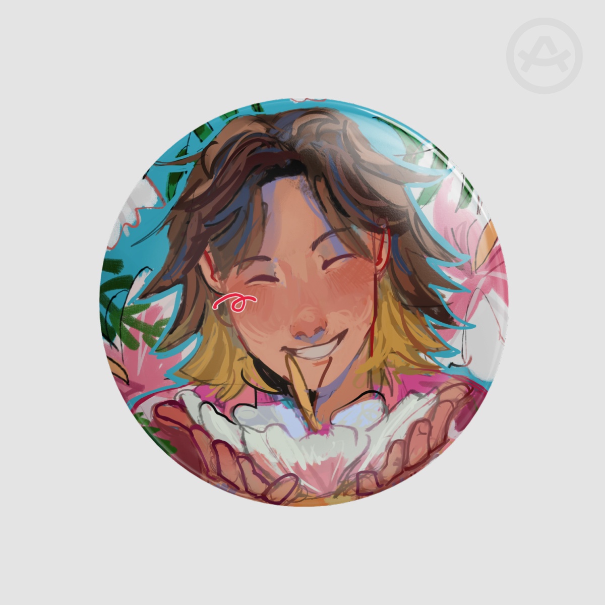 Daisuke Flower Badge