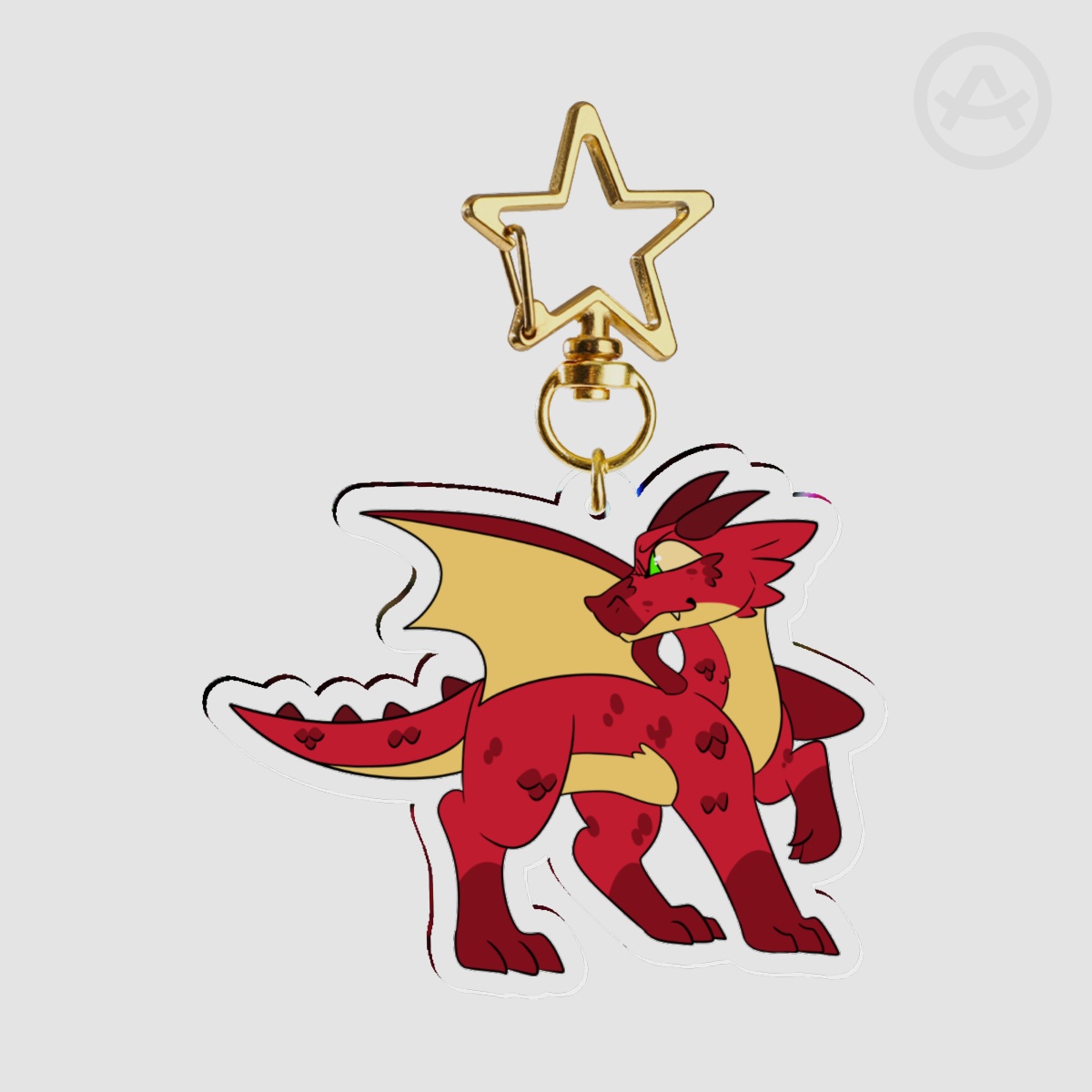 Western Dragon Keychain